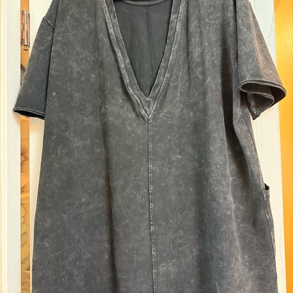 NWOT Free People Hot Shot Tee Romper Black Large - Picture 5 of 7